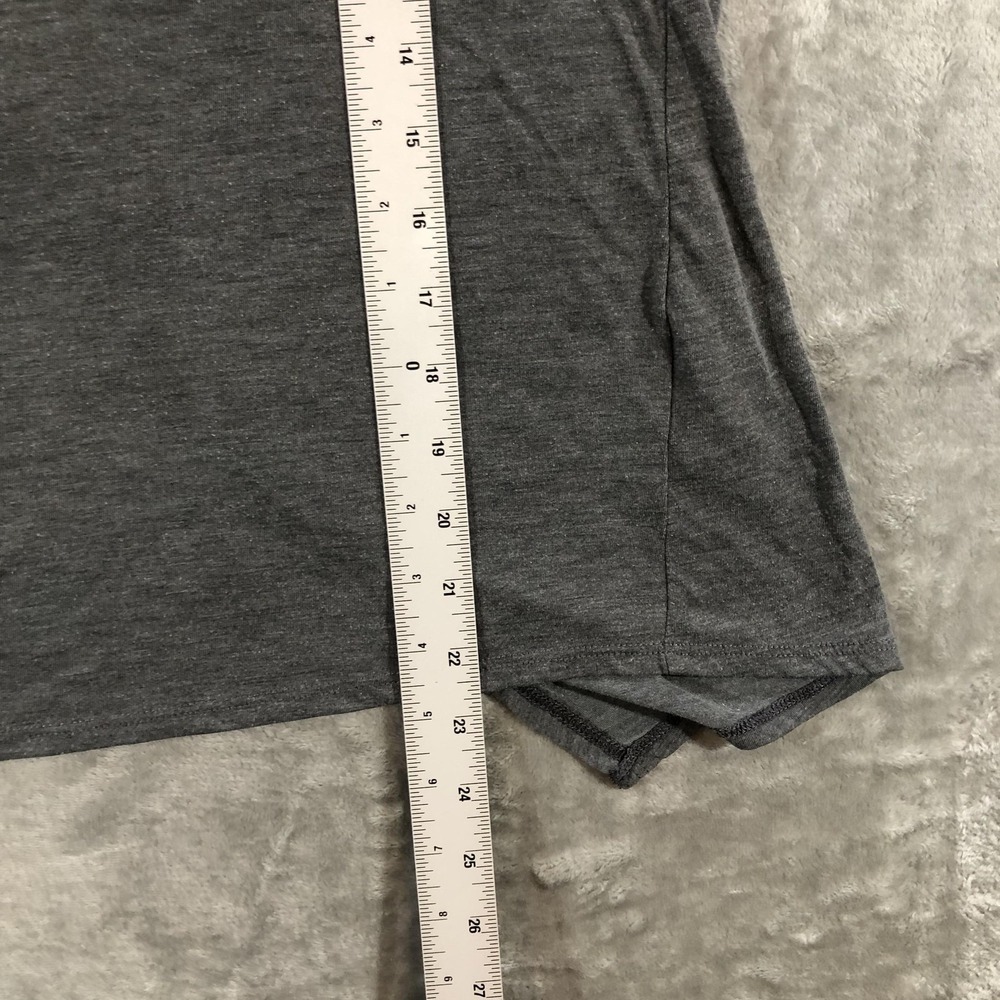 Nike Dri-FIT Tank Top Womens Medium Gray Peace Love Swoosh Open Back BV4371-010 - Picture 6 of 13